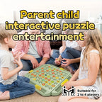 4 Player Interactive Memory Matching Board Game - Colorful Fruit & Animal Sliding Puzzle for Family Fun,Ideal for Kids