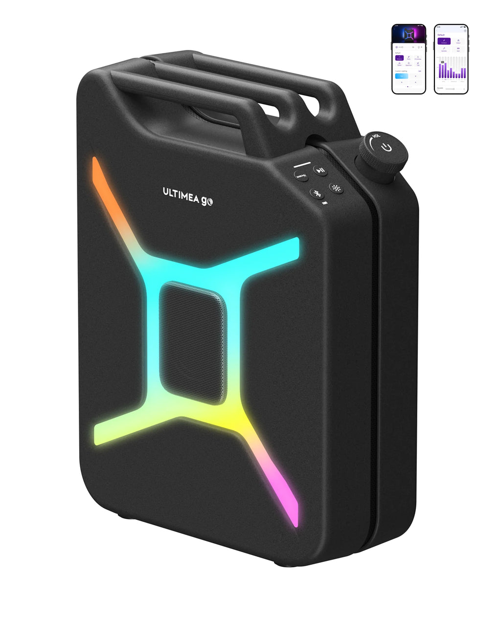 ULTIMEA 300W Portable Wireless Partybox Karaoke Speaker Bass Boost RGB APP Control IPX4 Powerful Outdoor Party Blutooth Speakers