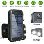 10000000mAh Solar Power Bank last 2USB LED Battery Charger For Cell Phone