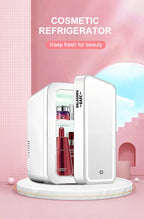 4L Multifunctional Mini Refrigerator Cosmetic Dormitory Fridge Control Use Countertop Portable Fridge Mirror 220V EU