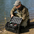 Double Layer Fishing Tackle Box Portable Waterproof Fishing Gear Storage Case with Adjustable Dividers, Rod Holders & Cup Holder