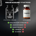 Arginine 4500mg + Vitamin B6 Vitastrong, 120 Tablets L-Arginine HCL High Dosage Kyowa Quality, L Arginine Pure Powder with Vit B6, Pre Workout Supplement Post Workout Gluten-No GMOs