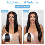 8Pcs Clip In Human Hair Extensions 100% Real Human Hair Clip in Natural Hair Extensions Straight Hair Pieces 14-26Inch Remy Hair