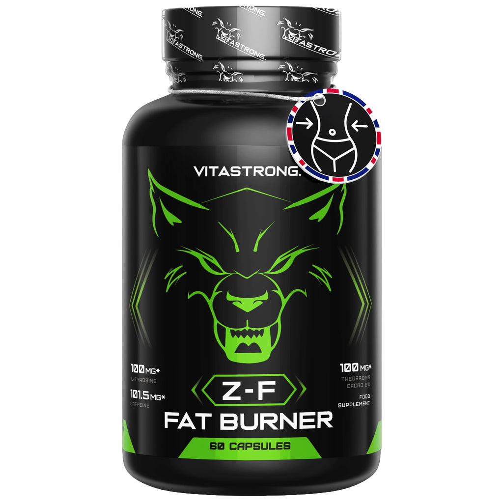 Fat Burner Z-F Vitastrag-Slimming Capsules, Fat Burn Supplement for Men and Women, Rhodiola Rosea, Chromium Picolinate, Caffeine, Chilli, Iodine, Vitamin B3 Pure Niacin