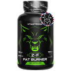 Fat Burner Z-F Vitastrag-Slimming Capsules, Fat Burn Supplement for Men and Women, Rhodiola Rosea, Chromium Picolinate, Caffeine, Chilli, Iodine, Vitamin B3 Pure Niacin