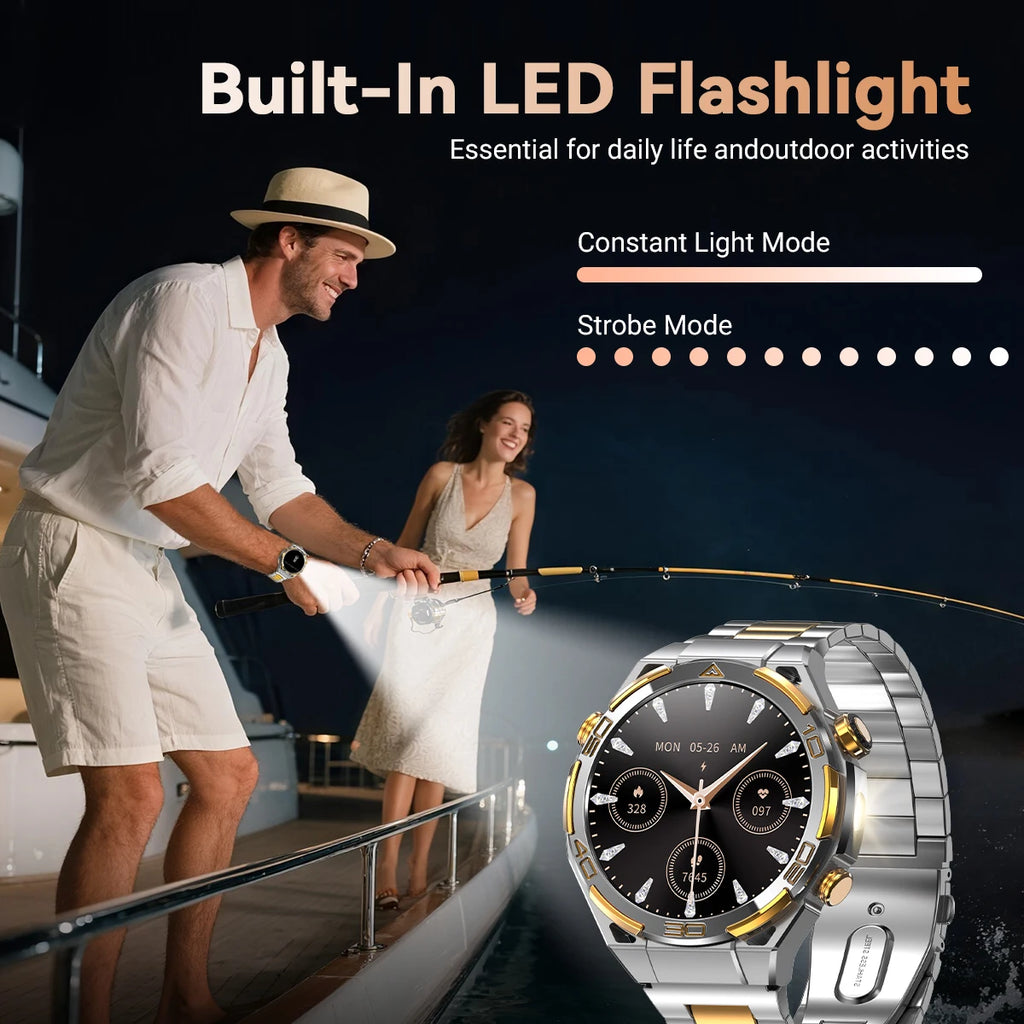 Blackview W90 Pro Smartwatch 1.43" AMOLED Display,Bluetooth Calling,Heart Rate Monitor, 900mAh/ 20Days Standby,Men's Smartwatch