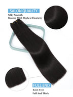 8Pcs Clip In Human Hair Extensions 100% Real Human Hair Clip in Natural Hair Extensions Straight Hair Pieces 14-26Inch Remy Hair