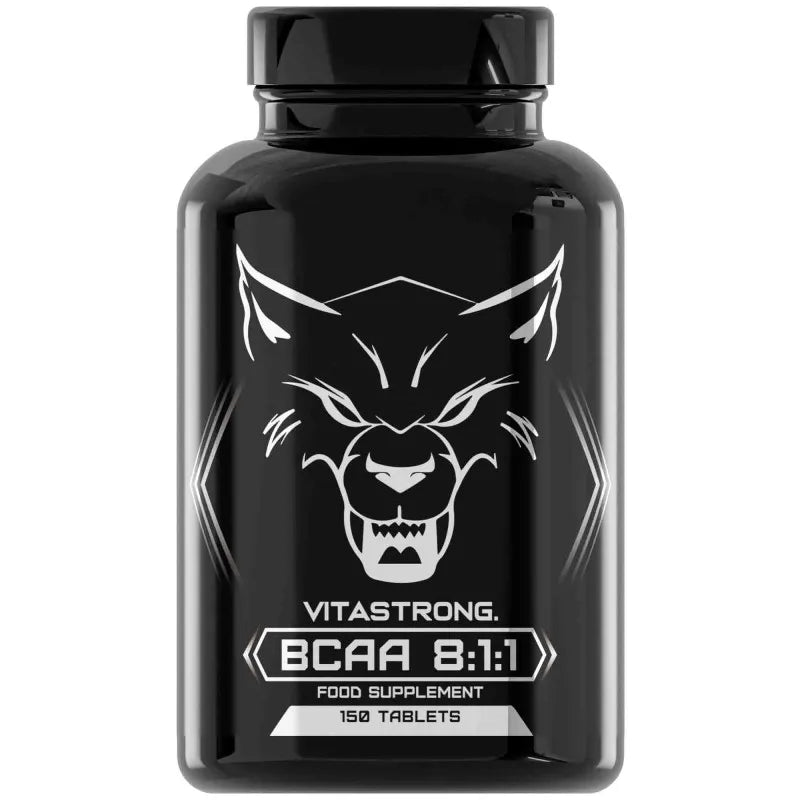 BCAA 8 1 1 Branched Amino Acids 5000mg with Vitamin B6, L Leucine, Isoleucine, Valine, Essential Amino Acids and Vitamins B6, Pre Workout, Intra Workout, Post Workout, 150 BCAA Tablets Vitastrong