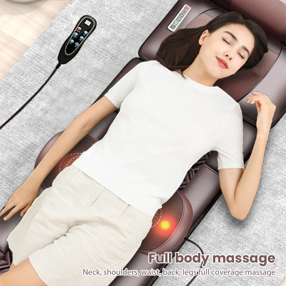 Multifunctional Lumbar Traction Massage Mattress Cushion Full Body Electric Shoulder Neck Waist Back Vibrations Massage Cushion