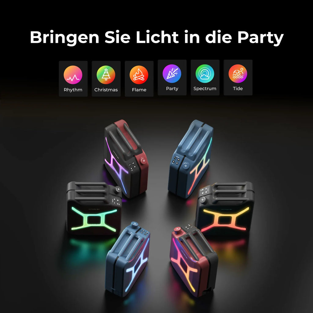 ULTIMEA 300W Portable Wireless Partybox Karaoke Speaker Bass Boost RGB APP Control IPX4 Powerful Outdoor Party Blutooth Speakers