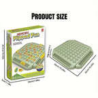 4 Player Interactive Memory Matching Board Game - Colorful Fruit & Animal Sliding Puzzle for Family Fun,Ideal for Kids