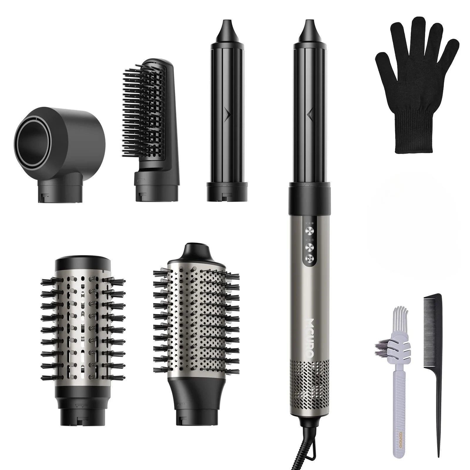 6-in-1 Multi-Hair Styler, Hot Air Brush, 110000 RPM Quick Dry & Styler With Negative Ion, Hair Dryer With 3 Temperature,
