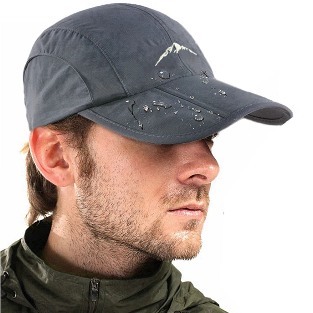 Spring Summer Outdoor Sport Baseball Cap Quick Drying Hat Unisex Waterproof Breathable Cap Foldable Cycling hat Sun Protection Main image