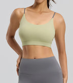Six-string Cross Back Sports Bra for Women-summer  Thin Style Spandex/Polyester UV protection Suitable for Yoga Fitness