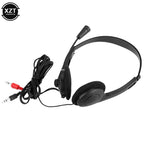 3.5mm Wired Stereo Headset Noise Cancelling Earphone With Microphone Gaming Headphone for Computer Laptop Desktop