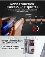 High Speed Hand Dryer Fully Automatic Induction Hand Dryer Hotel Hand Blowing Dual Motor Jet Quick Hand Dryer 2000W