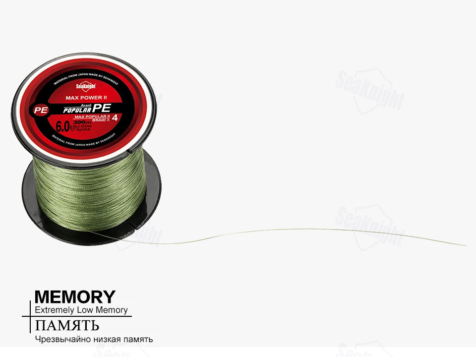 SeaKnight Brand 4 Strands Braided Fishing Line 8-100LB Multifilament PE Wire 300M 500M 1000M Freshwater Saltwater Fishing Pesca