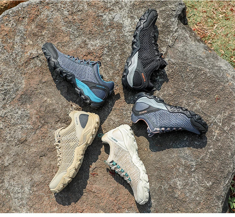 HUMTTO Men Hiking Shoes Breathable Outdoor Sports Climbing Shoes hunting shoes women Trekking Sneakers ankle boots tennis shoes
