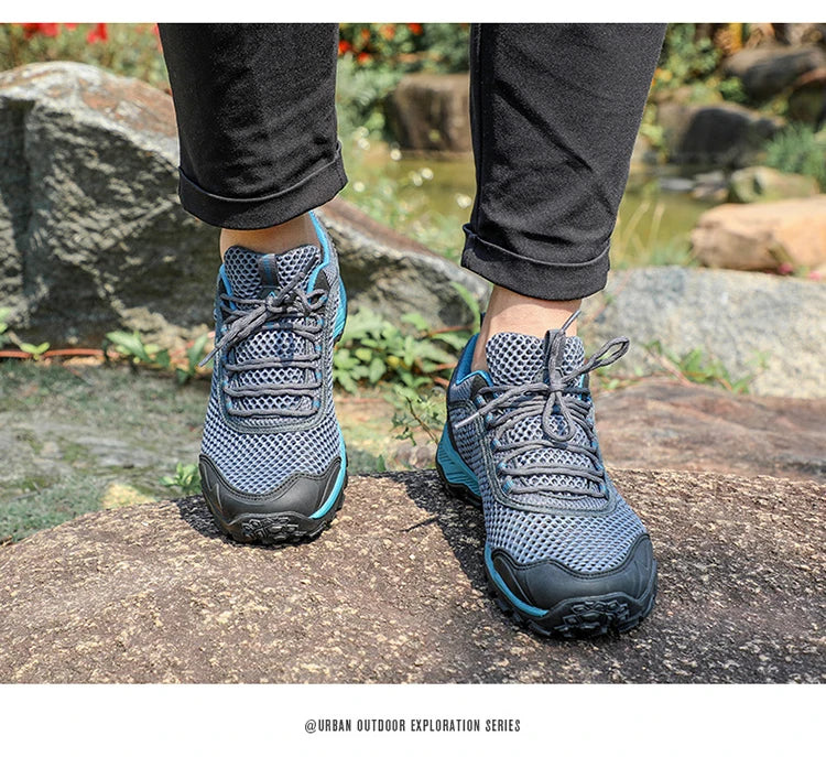HUMTTO Men Hiking Shoes Breathable Outdoor Sports Climbing Shoes hunting shoes women Trekking Sneakers ankle boots tennis shoes