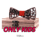 Adult and kids Wooden bow tie Set ties for kids necktie bowtie gravata casamento school bow ties Gift for students boy bow ties