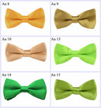 HUISHI 34 Colors Solid Fashion Bowties Groom Kids Formal Colourful Children Cravat Green Marriage Butterfly Wedding Bow ties