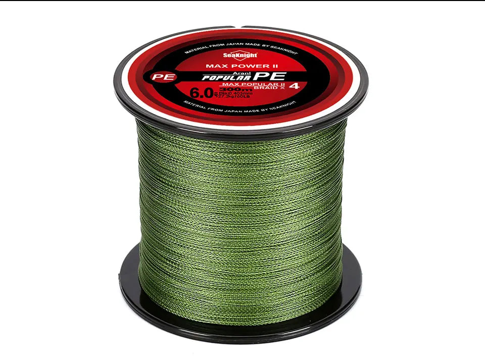 SeaKnight Brand 4 Strands Braided Fishing Line 8-100LB Multifilament PE Wire 300M 500M 1000M Freshwater Saltwater Fishing Pesca