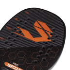 Full Carbon 3K Fiber Beach Tennis Racket Rough Surface Professional Racquet for Men and Women with Protective Bag Cover
