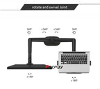 OL-3L aluminum silver Ergonomics 10"-17" desk laptop stand 32" monitor desktop bracket computer mount full motion column bar