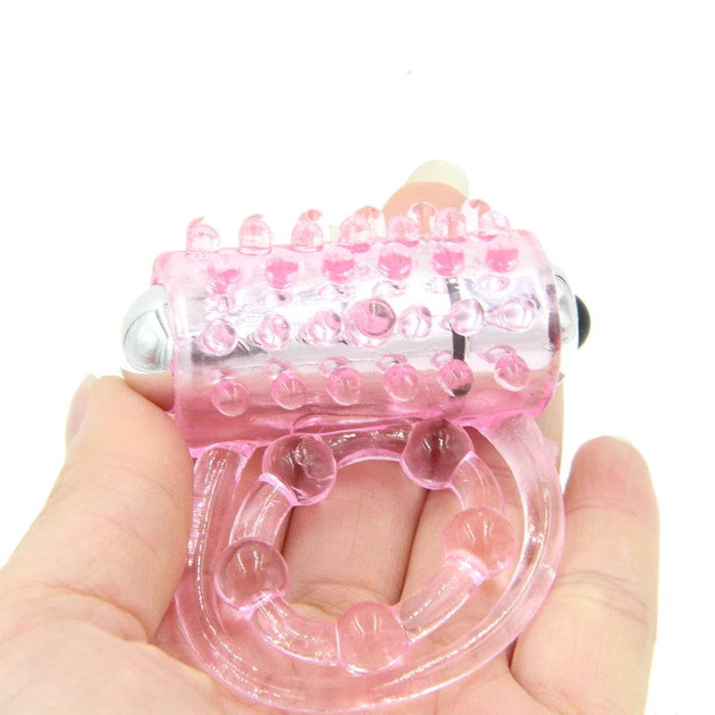 Dingye Dual Pleasure Clit Flicker Vibrating  Penis Ring Sex Products for Men Cock Ring