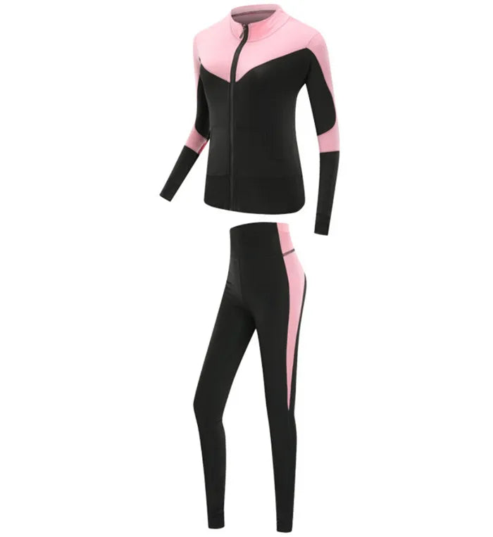 Quick dry women sportswear yoga set fitness gym yoga clothing suit sets coat+bra+t shirt+leggings 2019 workout running training