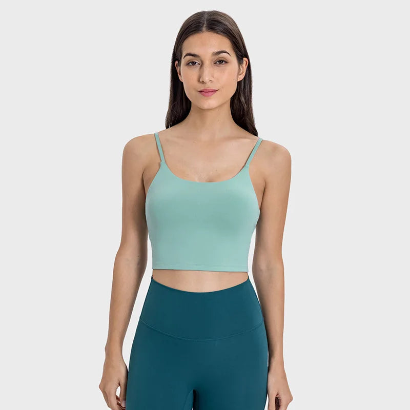 Women's Longline Sports Bra Wirefree Padded