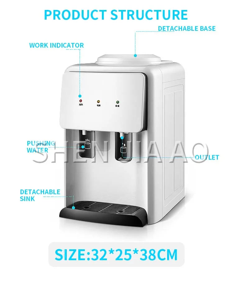 Water dispenser Ice hot desktop refrigeration hot water dispenser Dormitory mini small energy-saving ice warm water