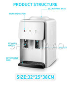 Water dispenser Ice hot desktop refrigeration hot water dispenser Dormitory mini small energy-saving ice warm water