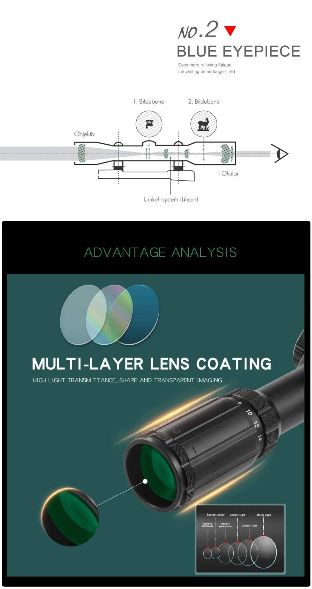BSA Optics TMD 4-14X44 FFP Hunting Scope First Focal Plane Sight Tactical Glass Etched Reticle Optical Sights