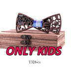 Adult and kids Wooden bow tie Set ties for kids necktie bowtie gravata casamento school bow ties Gift for students boy bow ties