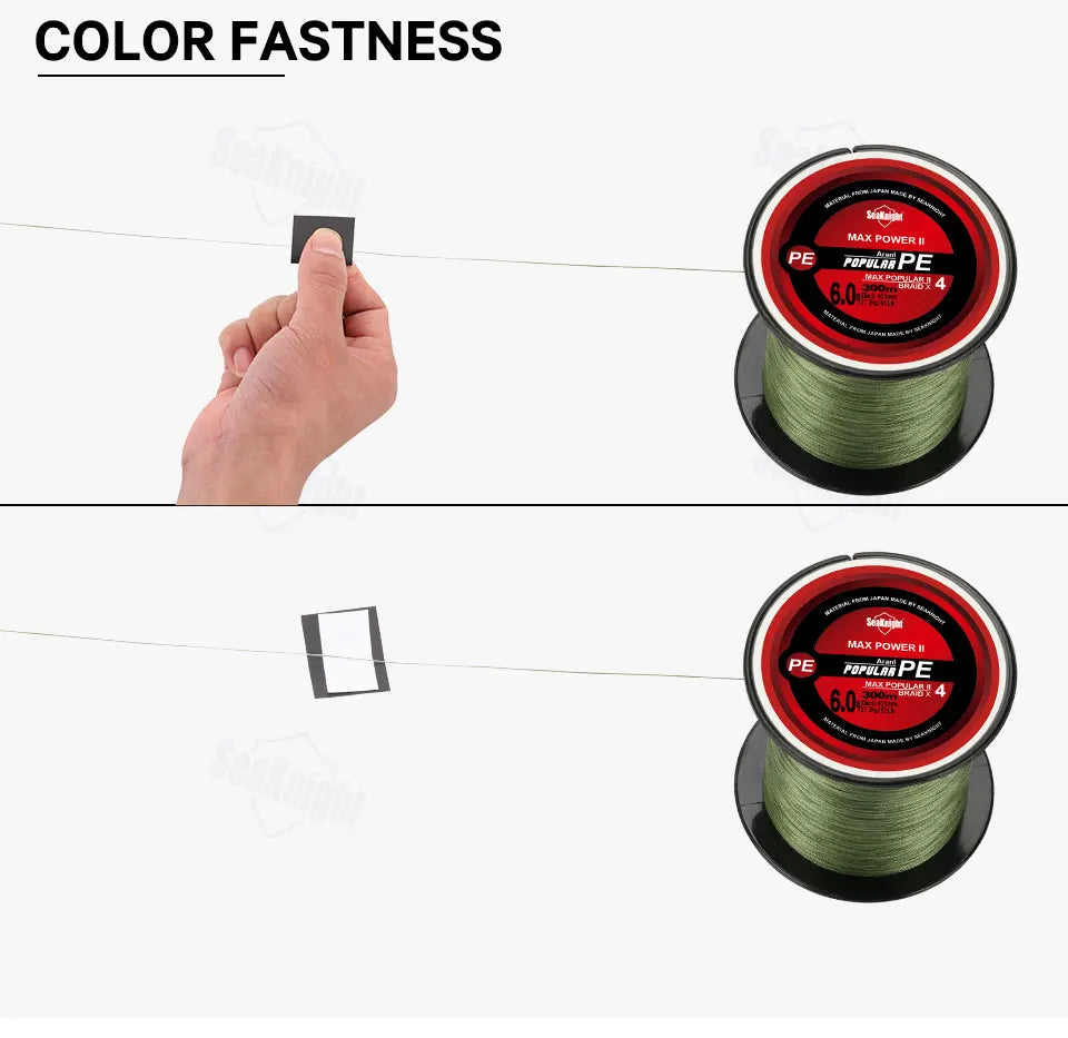 SeaKnight Brand 4 Strands Braided Fishing Line 8-100LB Multifilament PE Wire 300M 500M 1000M Freshwater Saltwater Fishing Pesca
