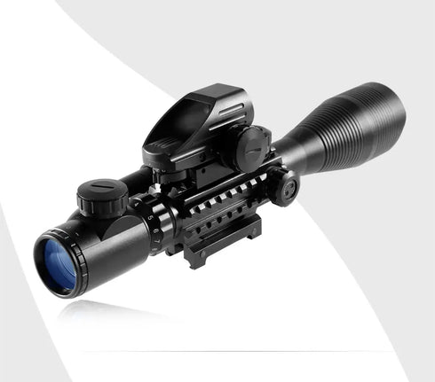 4-12x50 Scope Illuminated Rangefinder Reticle Rifle Holographic 4 Reticle Sight 20mm Red Grenn Laser For Hunting