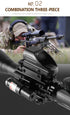 4-12x50 Scope Illuminated Rangefinder Reticle Rifle Holographic 4 Reticle Sight 20mm Red Grenn Laser For Hunting
