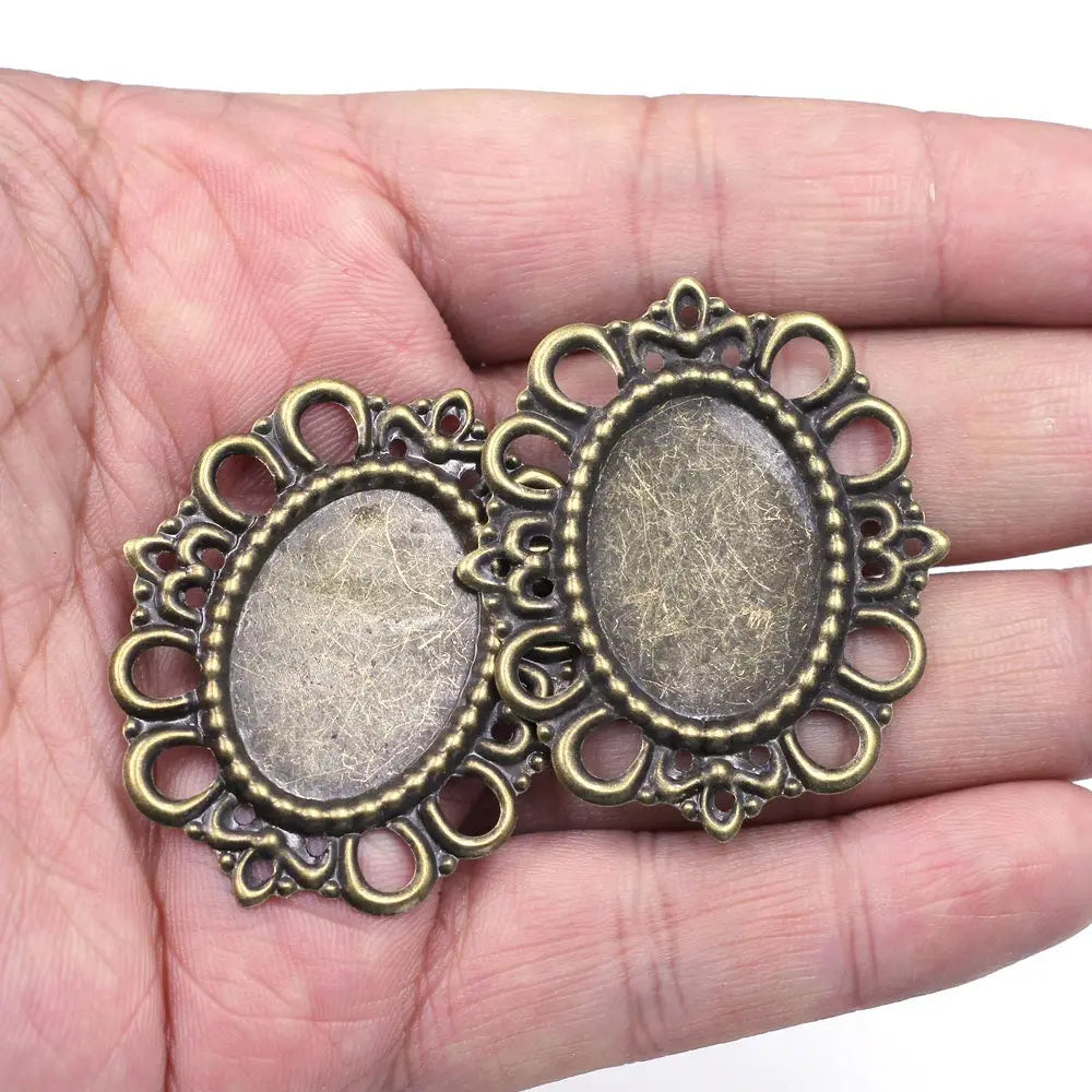 10Pcs Connectors Pendants Butterfly Filigree Flower Wraps Metal Crafts For Embellishments Scrapbooking Jewelry DIY Accessories