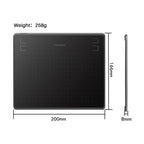 HUION HS64 Graphic Tablet 6Inch Drawing Tablets Digital Pen Pad Writing Drawing Board 8192 Stylus for Android Windows Mac Laptop