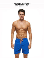 Escatch 2026 Summer Man Swimwear Solid Multicolor Polyester Mesh Liner Side Zipper Pocket Maillot De Bain Homme Sport Shorts