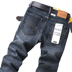 Su Lee Men's Jeans Spring and Summer New Straight Loose Business Elastic Versatile Long Pants Men's Cross-Border Men's Pants