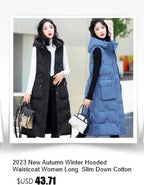 2026 New Winter Sleeveless Tank Top Women Down Jacket Puffer Parkas Hooded Padded Vests Loose Fit Female Fashion Casual Outwear