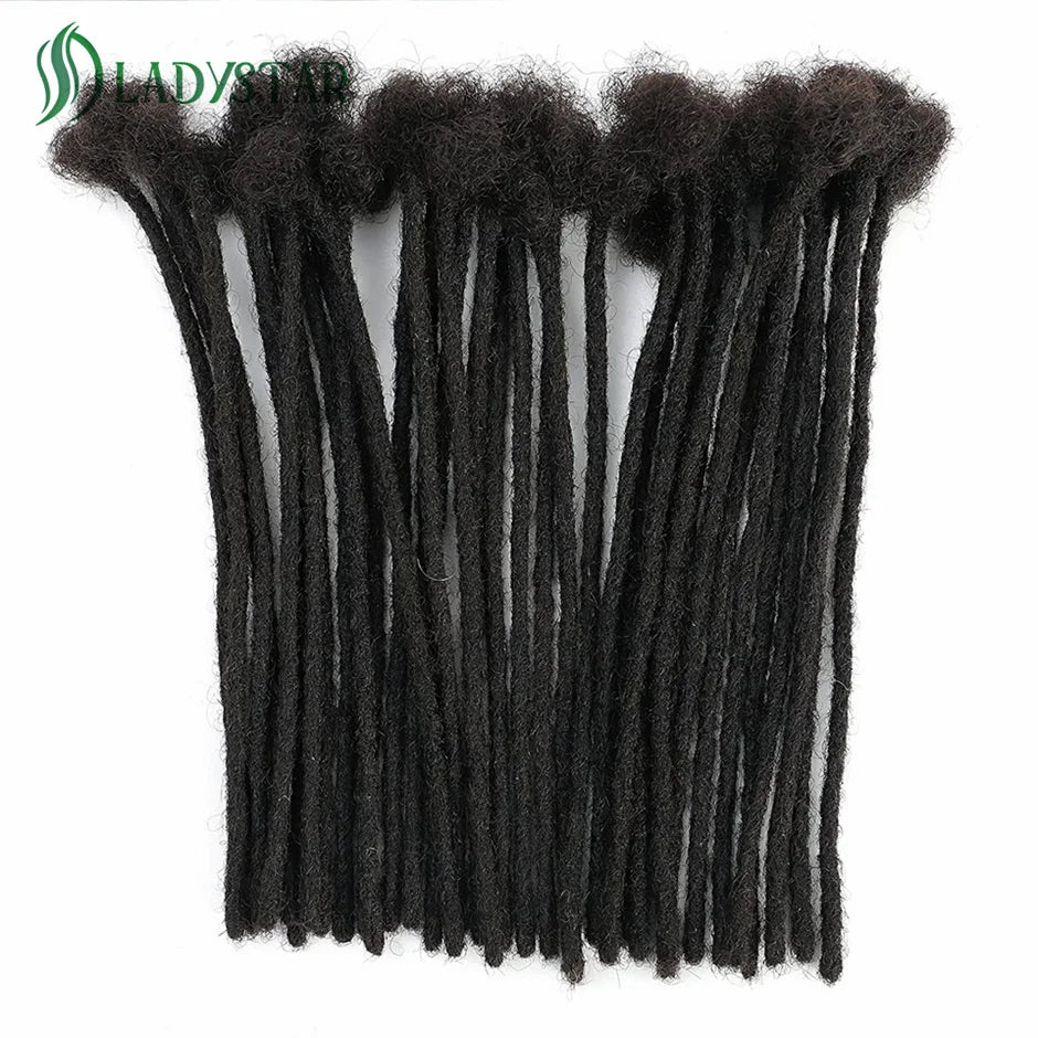 Human Hair Dreadlocks Extensions Brazilian Real Human Hair locks Extensions Handmade Dreadlocks for Women/Men 8-24 Inch Secondary image