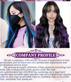 ADEIRS Color  8D Tip Hair Extensions 100% Real Human Hair Microbeads Extensions Color Purple Blue Pink Gray 18-20inch