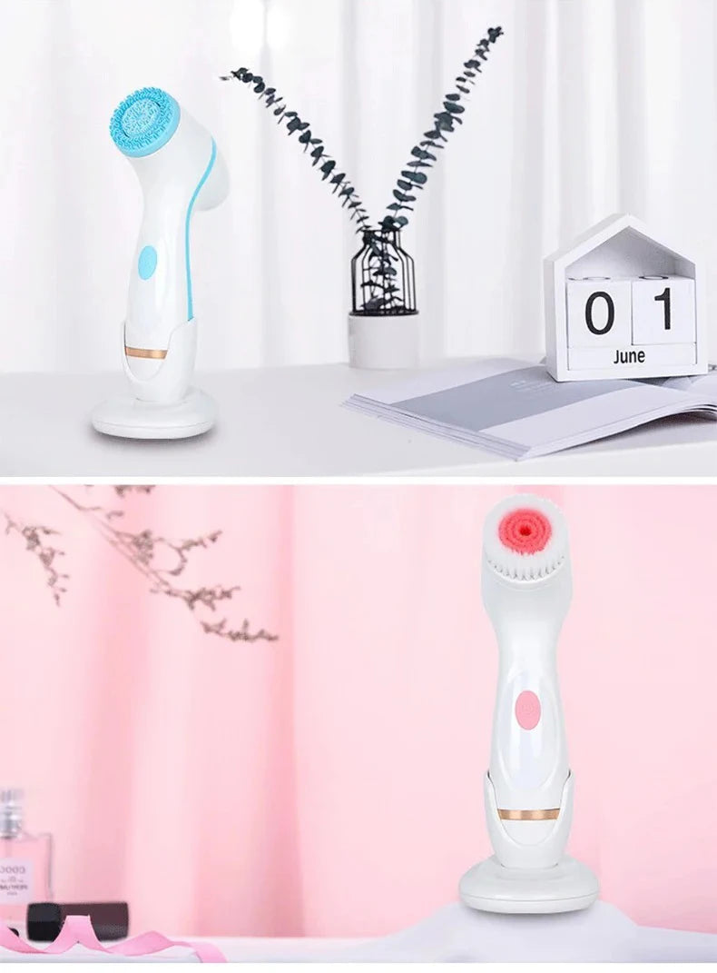 NEW Cleansing Brush Sonic Nu Face Rotating Cleansing Brush Galvanica Facial Spa System Can Deeply Clean and Remove Blackheads