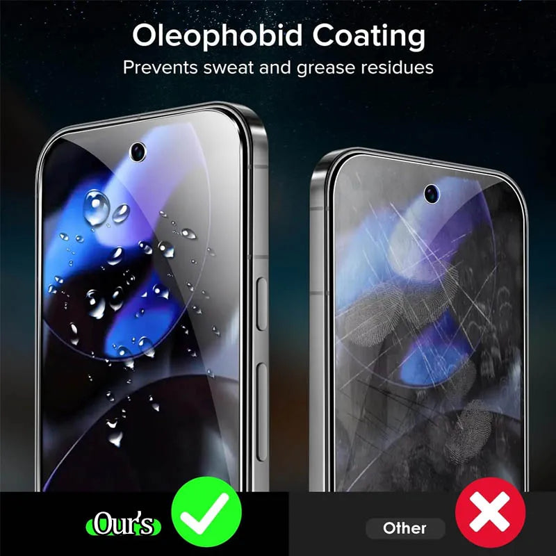 Fingerprint unlock Glass for Pixel 9 Pro 10 8A 9A 10A 7A 8 Pro Screen Protector Pixel 9 Pro XL Tempered Glass for Google Pixel 9