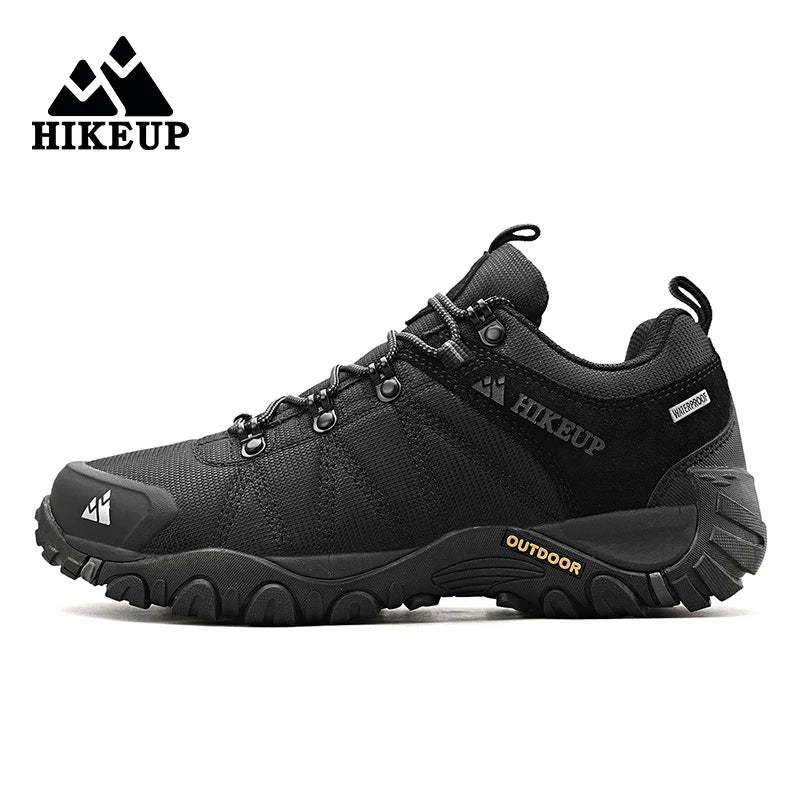 HIKEUP Non-slip Men Hiking Shoes Breathable Outdoor Wear Resistant Splashproof Climbing Men Sneaker Tourism Mountain Shoes Secondary image