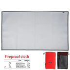 New Outdoor Camping Fireproof Cloth Picnic Barbecue Insulation Mat Flame Retardant High Temperature Fire Blanket Fiberglass Mat