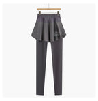 DRUR Women's 2-in-1 Sports Skirt Pants Pocket High Waist Yoga Women’s Sports Leggings Gym Running Tennis  Yoga Pants Y2K